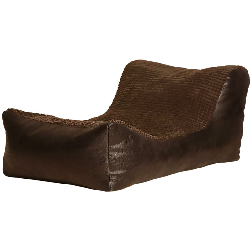 Refillable Bean Bag Lounger, Mocha / Chocolate
