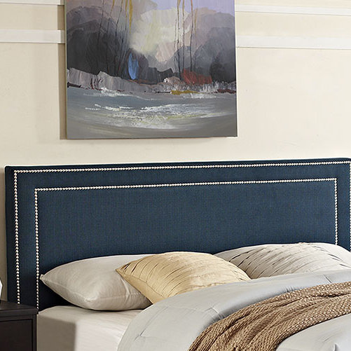 Modway Jessamine Upholstered Fabric Headboard, Full, Azure