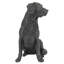 Statue de chien Labrador Retriever noir