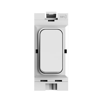 Ener - J 1 Gang Wireless Kinetic Grid Switch HAGER Compatible White 433MHz