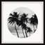 Black Palm Trees - Single Picture Frame Print-1923764792