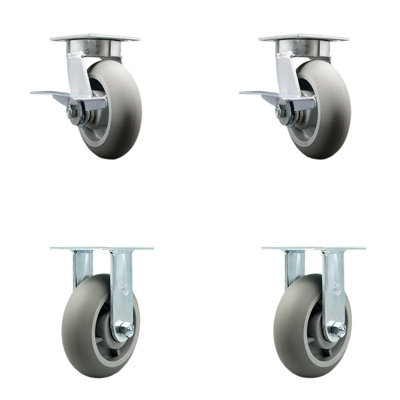 Kingpinless Thermoplastic Caster
