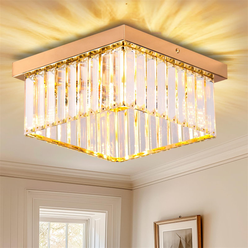 Aizeah Flush Mount, Gold
