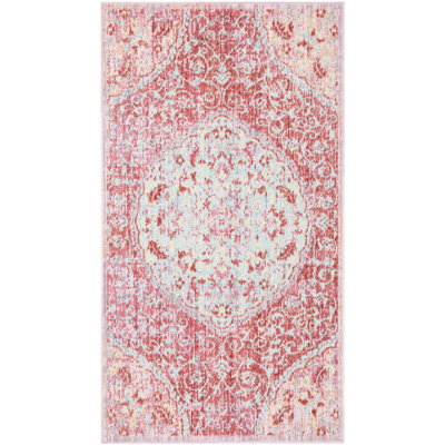 Chauncey Floral Pink Area Rug