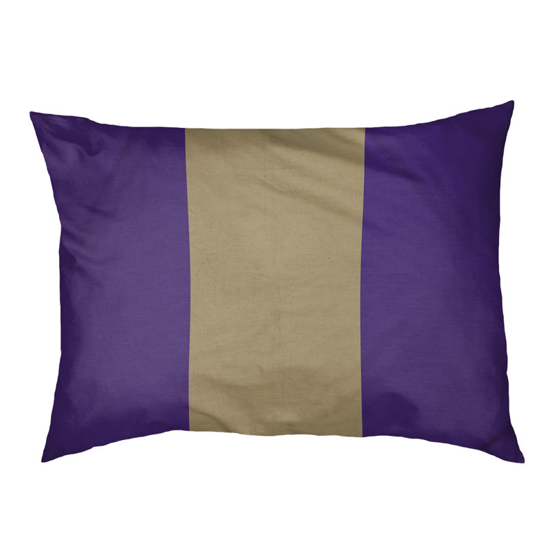 Coussin Washington, Mauve / doré / mauve, Moyen (l 28 po x P 18 po x H 9,5 po)
