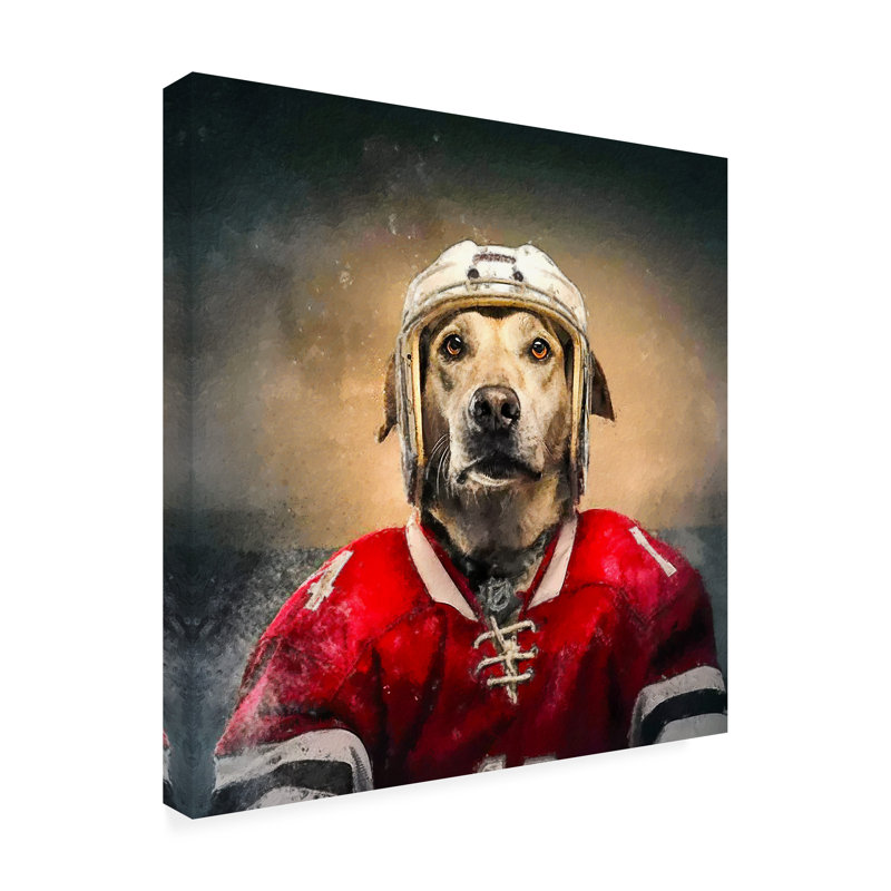 «Kylara Hockey 4 On Canvas» par Sean Parnell, reproduction, H 24 po x l 24 po x P 2 po