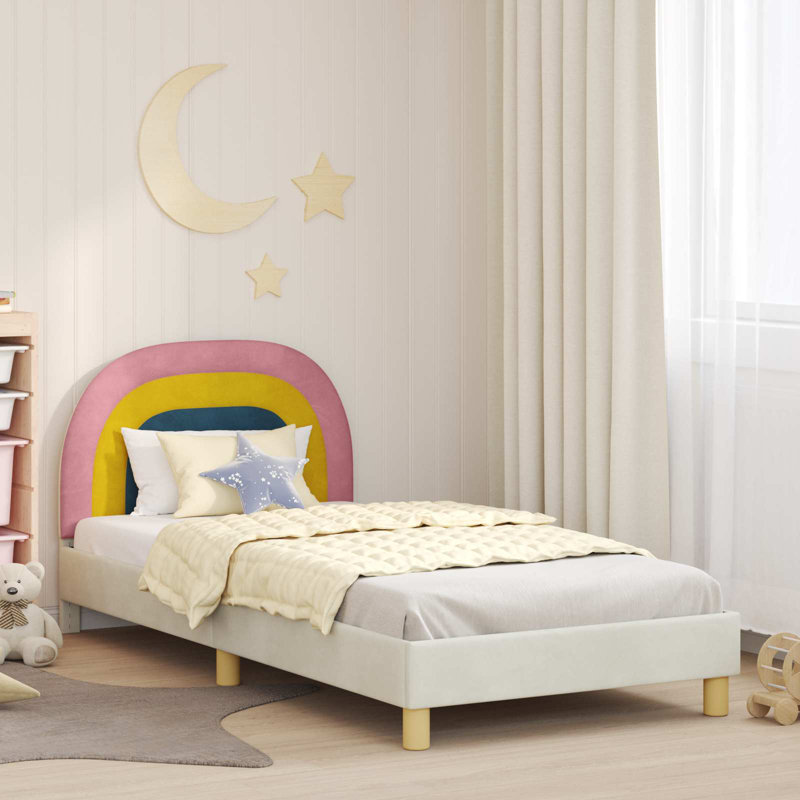 Bed Frame, European Single (90 x 200 cm), Cream