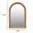 Arched Wood Framed Wall Mirror