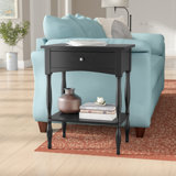 Artus 24" Wide Cottage Beach House Design End Table with 1 Drawer and 1 Open Shelf
