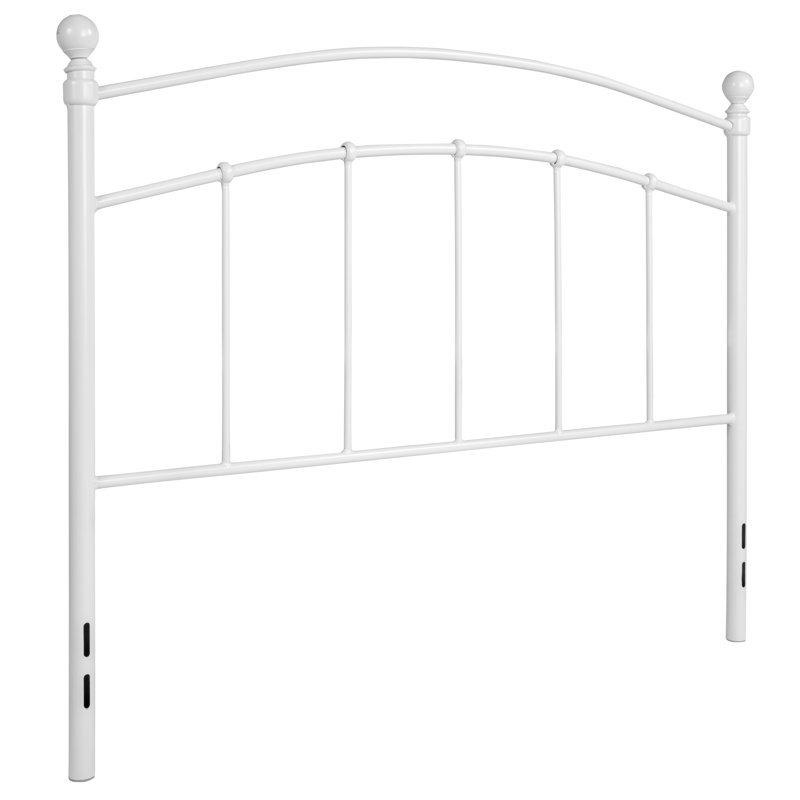 Tête de lit en métal Betanya, Double, Blanc