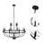 Pippy 12 - Light Geometric Chandelier-1562673839