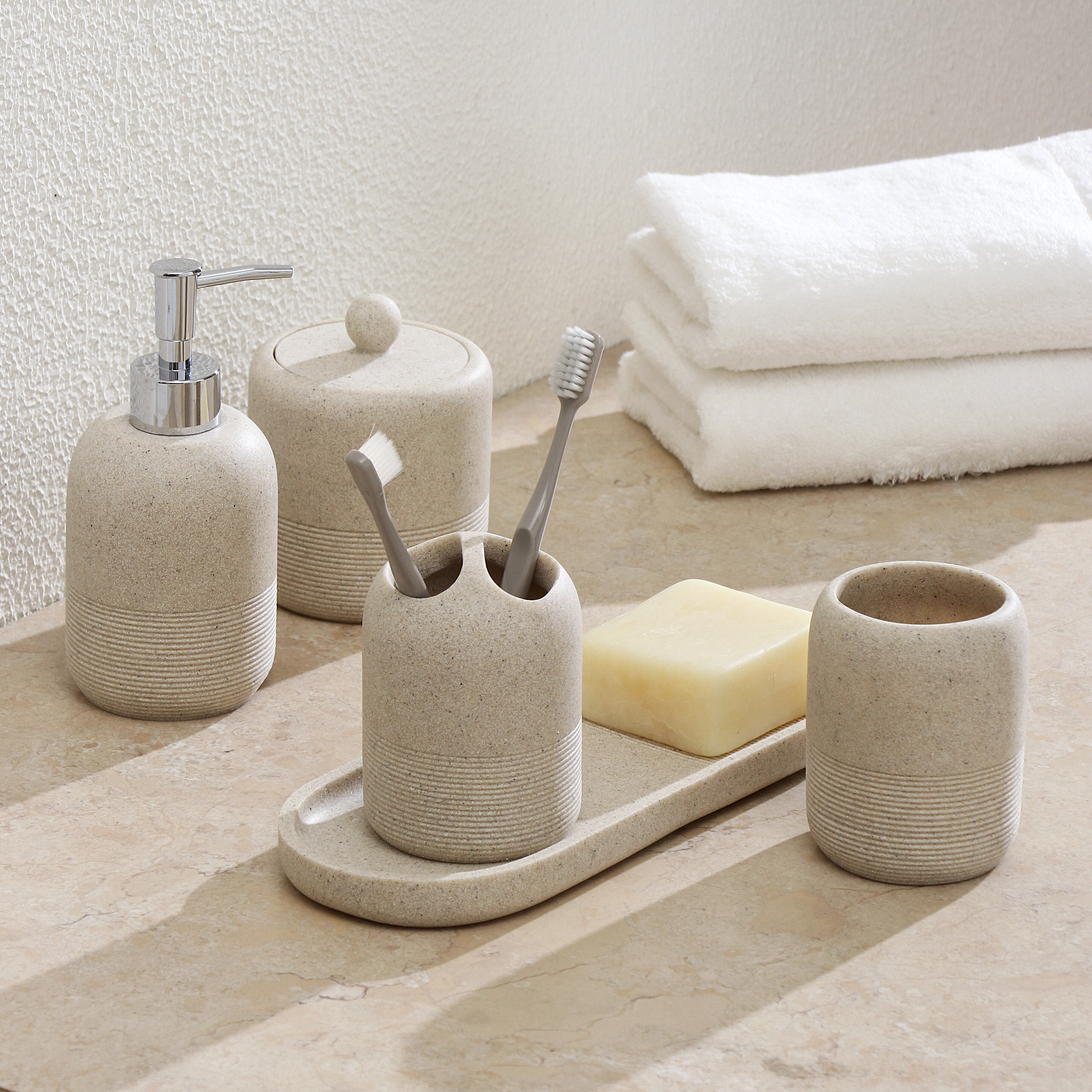 Latitude Run® Ahzaria 5 Piece Bathroom Accessory Set & Reviews | Wayfair