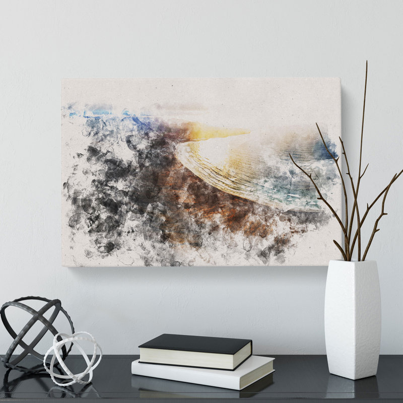 Mountain View Of Lanzarote In Spain - Wrapped Canvas Print, 60cm H x 91cm W x 3cm D