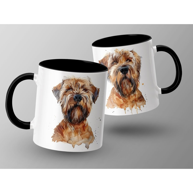 11oz Watercolour Wirehaired Terrier Design Coffee Mug, 2