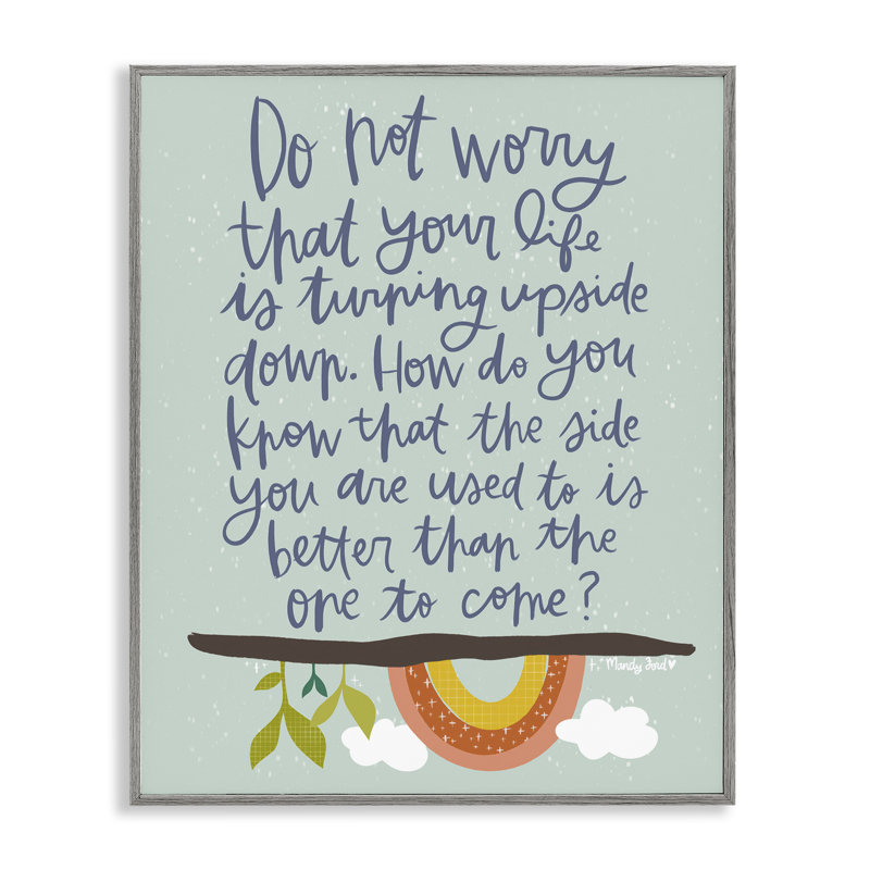 Giclée encadrée par une phrase pleine d'espoir, design par Mandy Ford Art + Illustration, Estampe numérique Farmhouse
