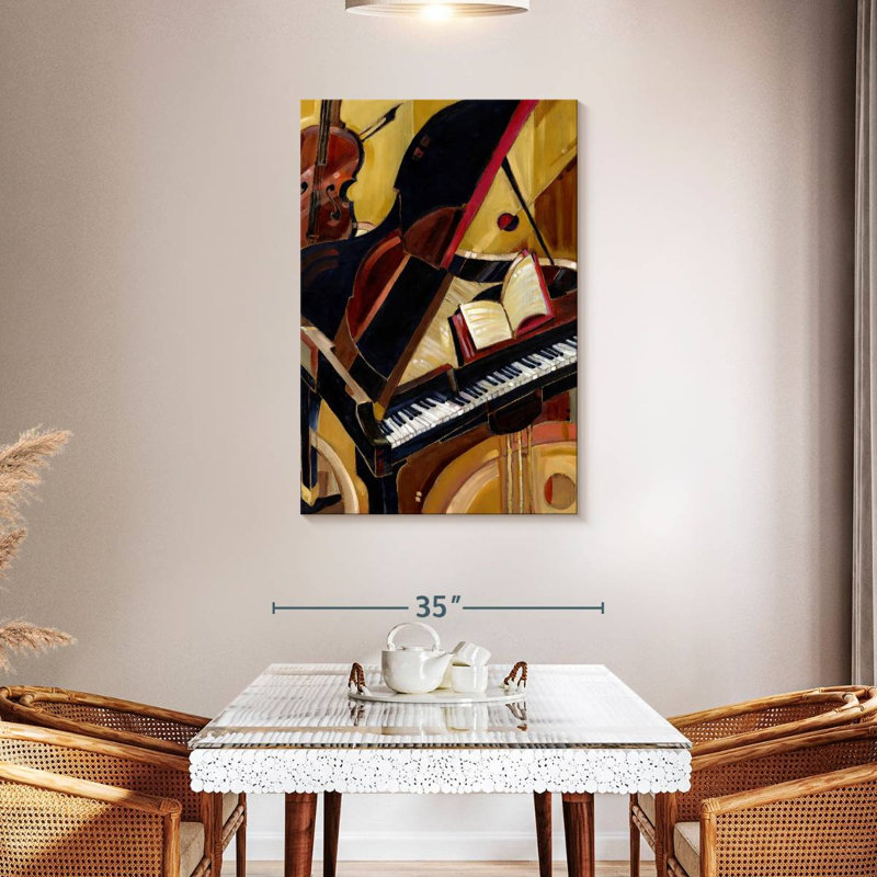 Abarca Abstract Piano II, 45" H x 30" W