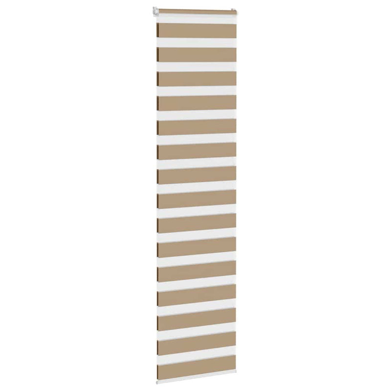 George Oliver Zebra Blind Polyester, Sand Brown, 60cmW x 200cmL