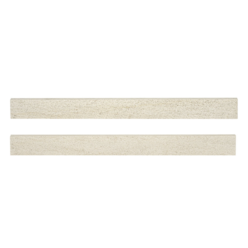 Westvale 2 in. x 24 in Matte Porcelain Bullnose Tile Trim, Buff