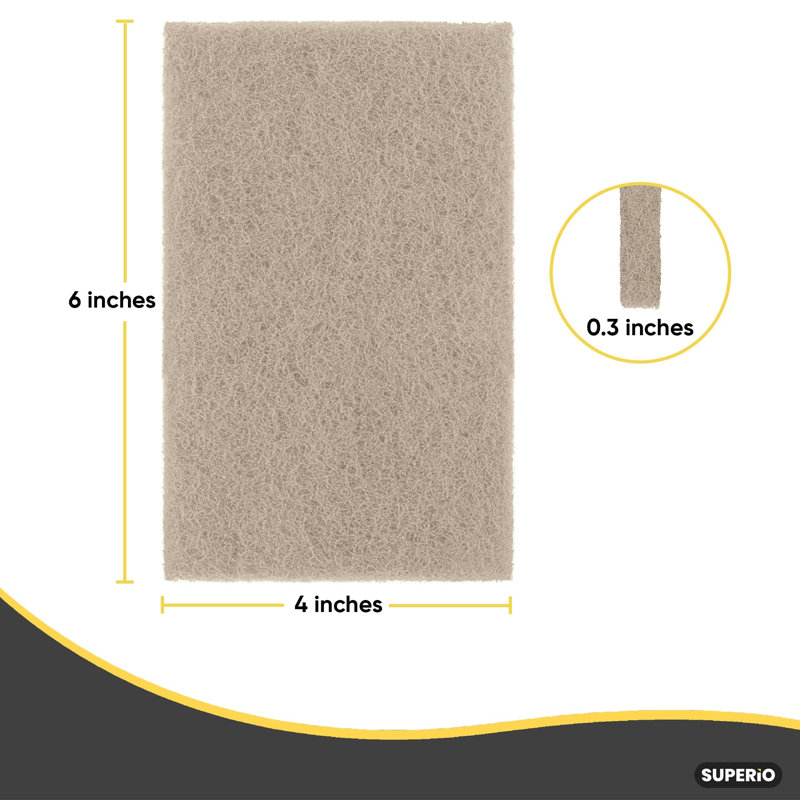 Tampons à récurer à base de sisal Superio, Naturel