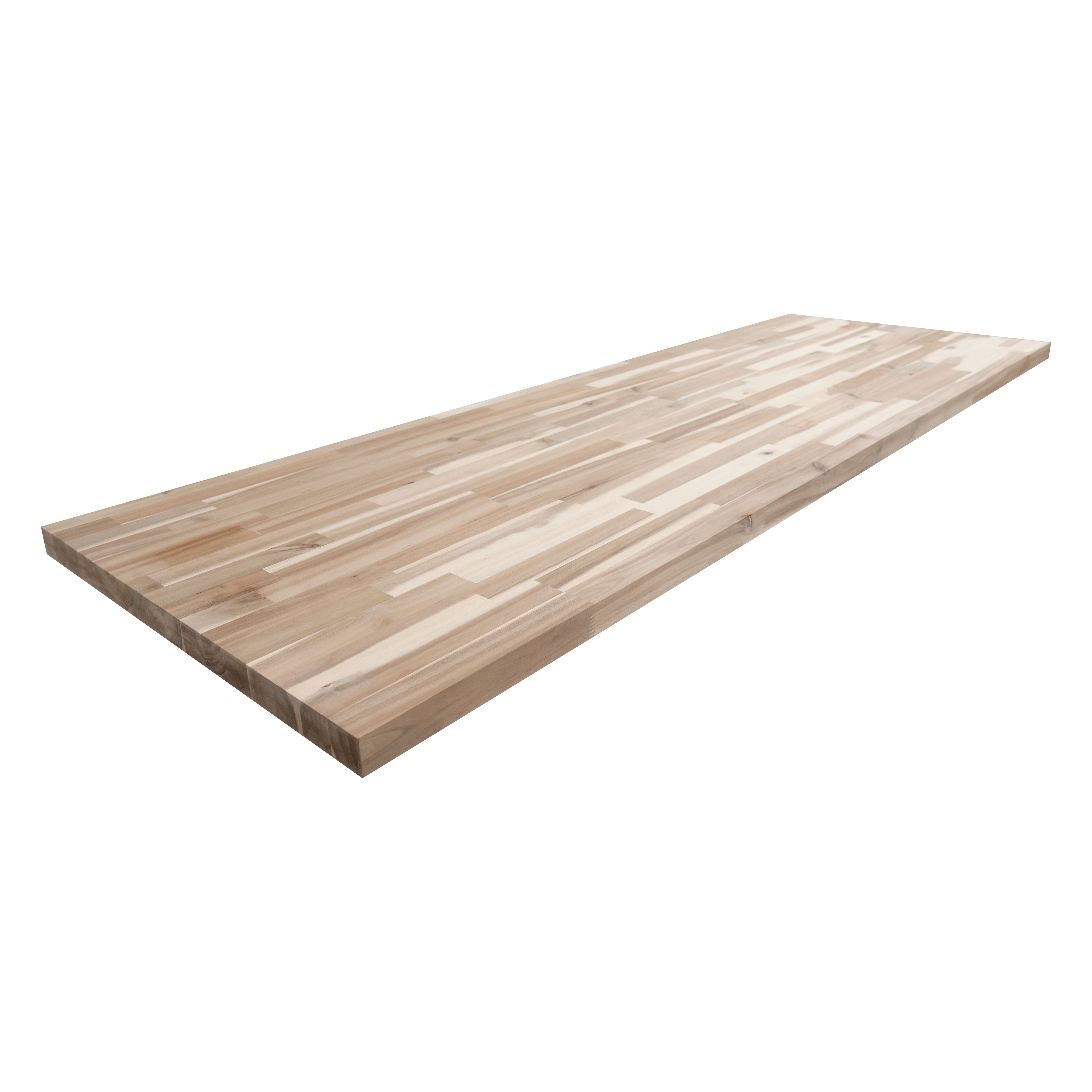 6 ft. L x 25 in. D Unfinished Birch Solid Wood Butcher Block Countertop  With Eased Edge