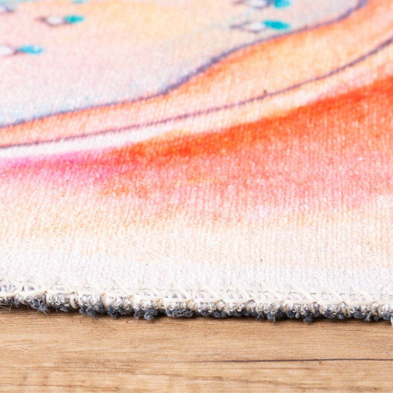 Premium Machine Washable Carpet, 4.6 x 6.2 Feet, 100% Polyester, 1850 g/m² | Pile Height: 0.2 Inches | Eco-Friendly Recycled Poly Cotton Underside | Perfect for Living Room, Bedroom, and High-Traffic Areas