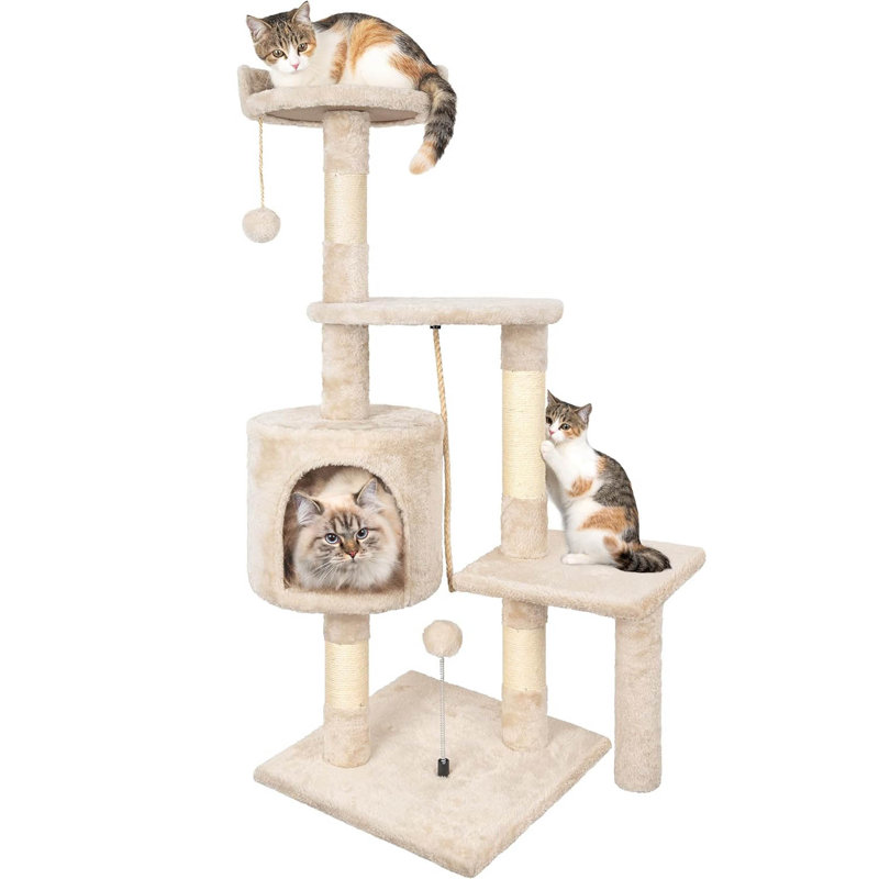 112cm H Cat Tree, Beige