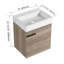 Meuble-lavabo 18 po avec comptoir, petit meuble-lavabo et lavabo
