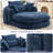 Cloudlike Chenille Chaise – Compression-Molded Foam Lounge-655036097