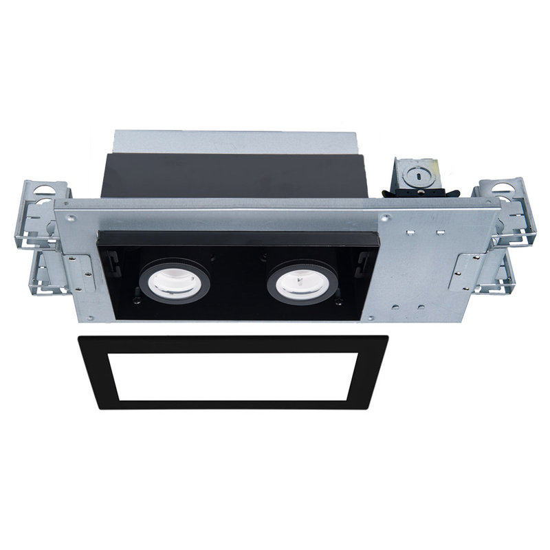 Silo LED Multi-Spotlight Recessed Housing, Black/Black, 2700K, 10W