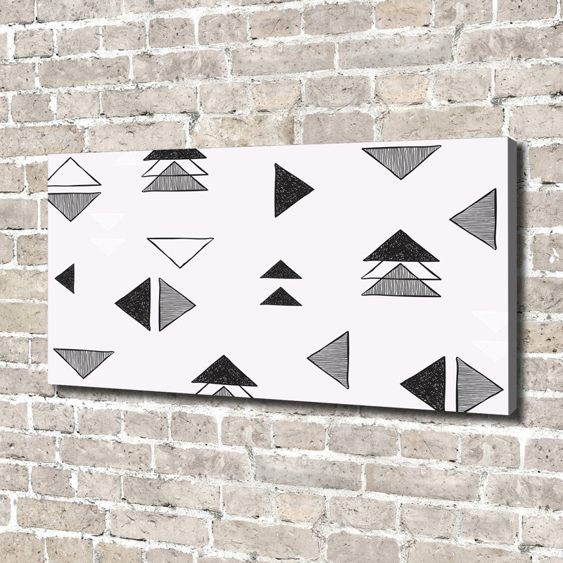 Triangles Background - Wrapped Canvas Print