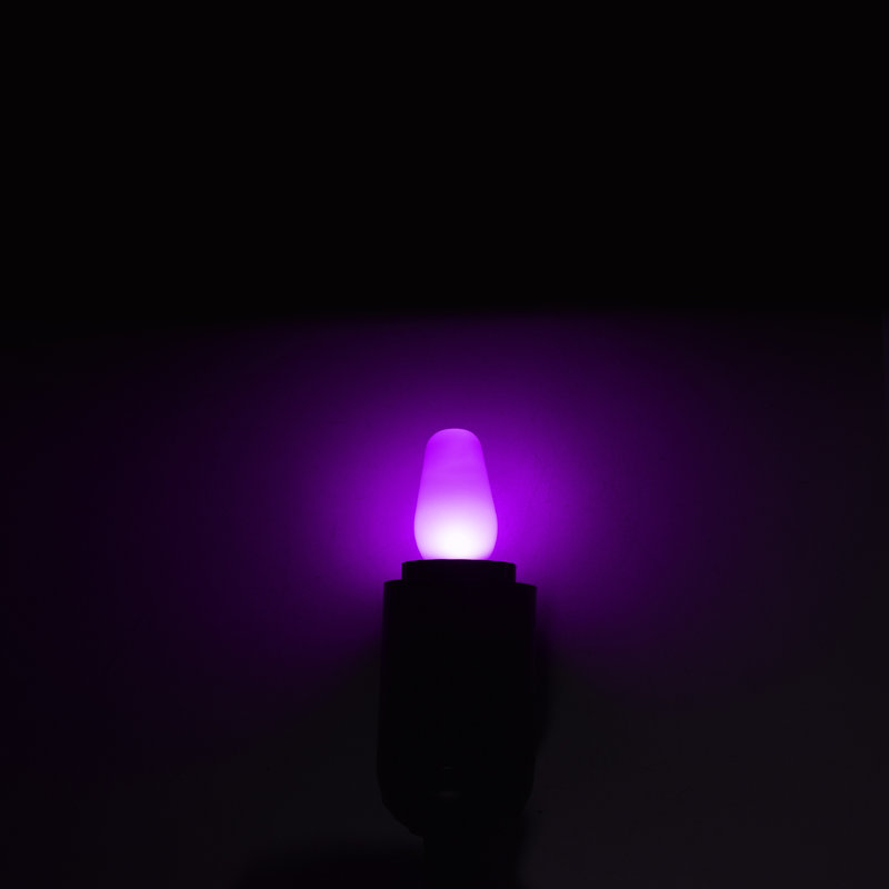 0.5 Watt, C7 LED, Non-Dimmable Light Bulb, E12 Base, Purple