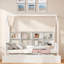 Lit en bois avec couchette et tablettes-226561723