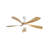52 "Modern Ceiling Fan 3-Color Dimmable LED Light 5ABS Blades,White-1856515518-1856515488