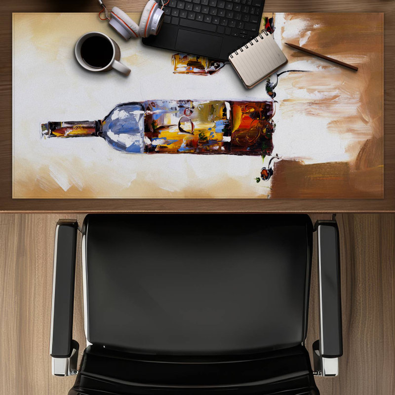 White wine - 15.75"x31.50" Desk mat