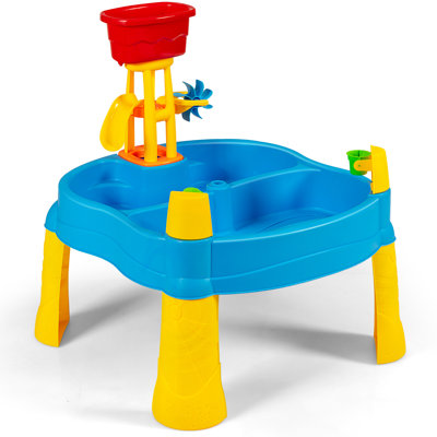 Zoomie Kids Nyack 70Cm x 68.5Cm Plastic Sand and Water Table with Cover