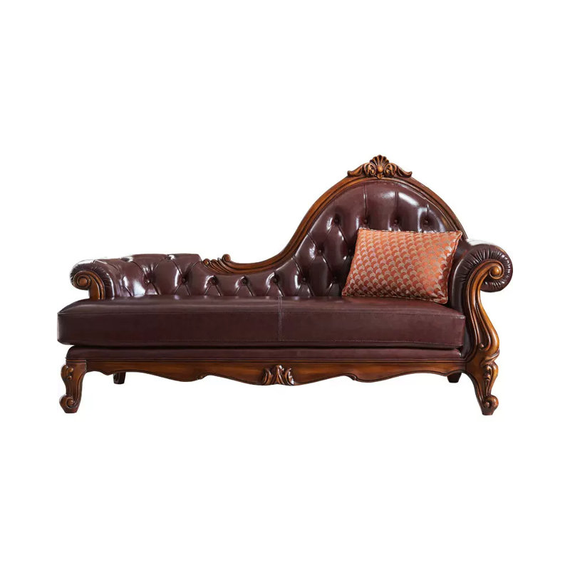 Fauteuil américain tout en bois massif, Chaise longue à accoudoir droit