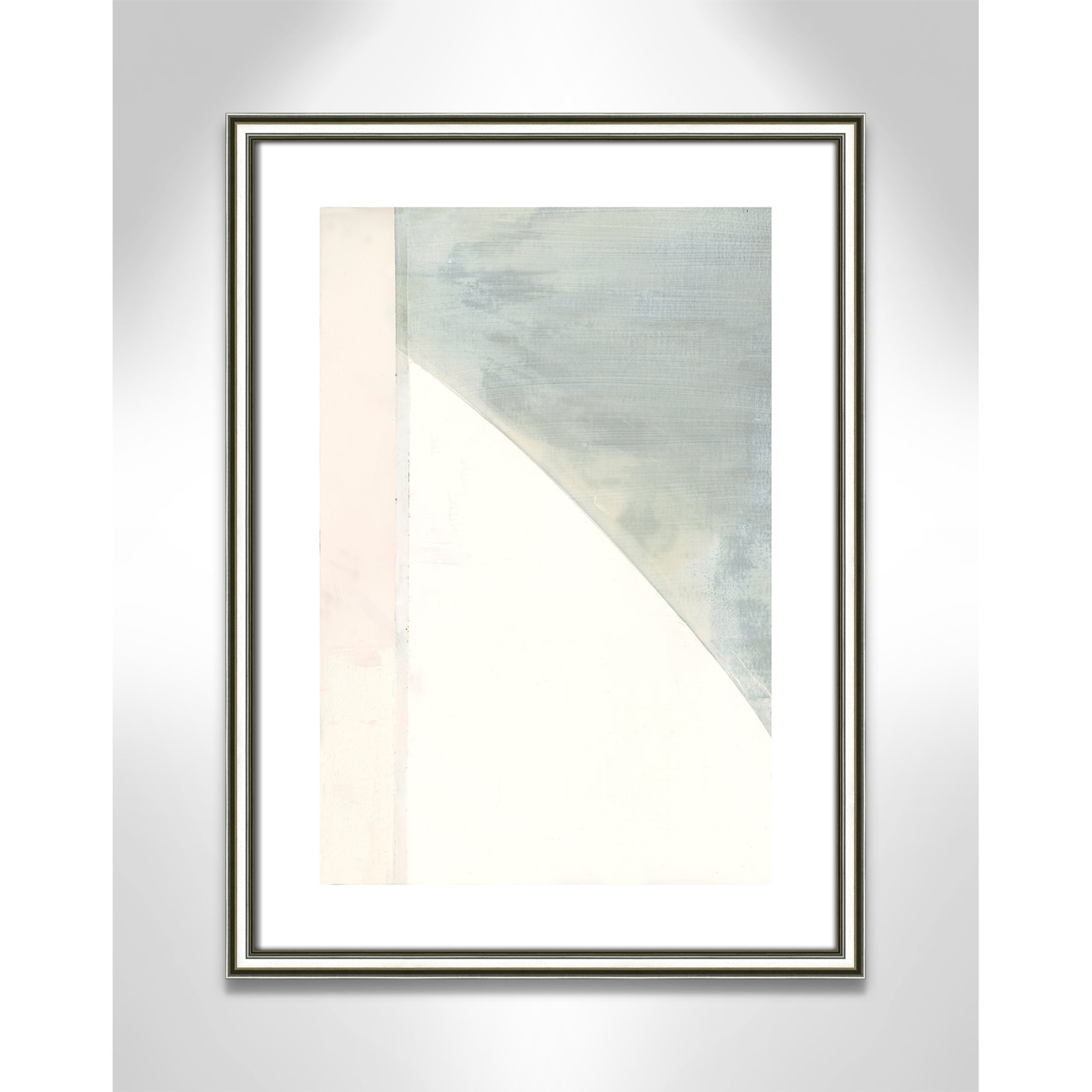 In Neutral I - Painting Print, Silver Framed Paper, 23" H x 17" W x 0.88" D
