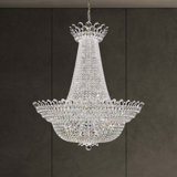 Trilliane 76 Light 48in x 56in Chandelier in Silver with Clear Radiance Crystals