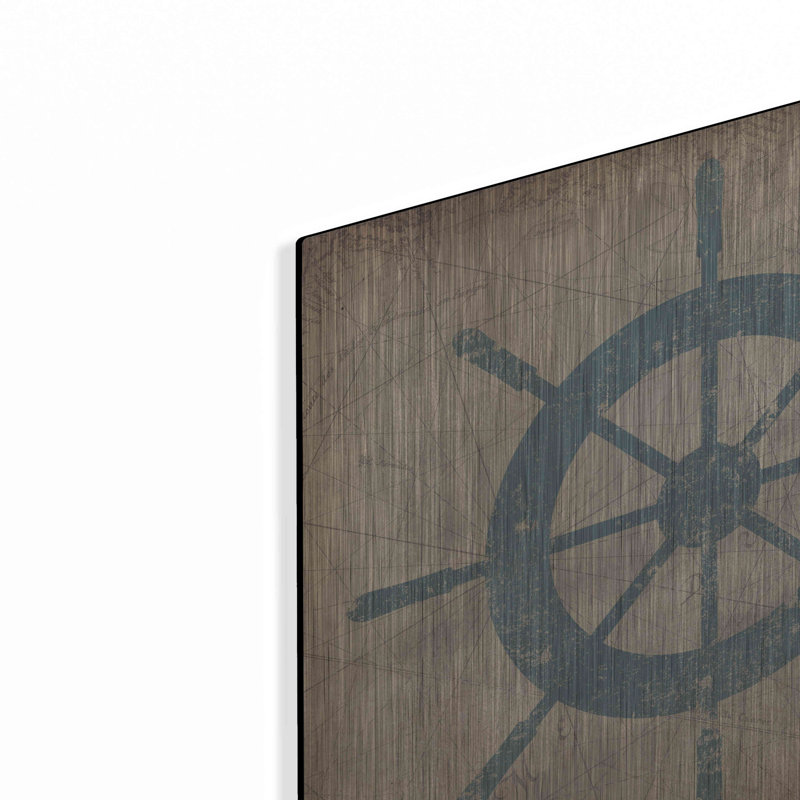 «Nautical Shipwheel» par Ryan Fowler, H 12 po x l 12 po