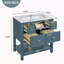 Ensemble de meuble-lavabo simple 30 po avec 5 tiroirs, ensemble de meuble-lavabo autoportant avec cadre en bois massif 30 po-118592851