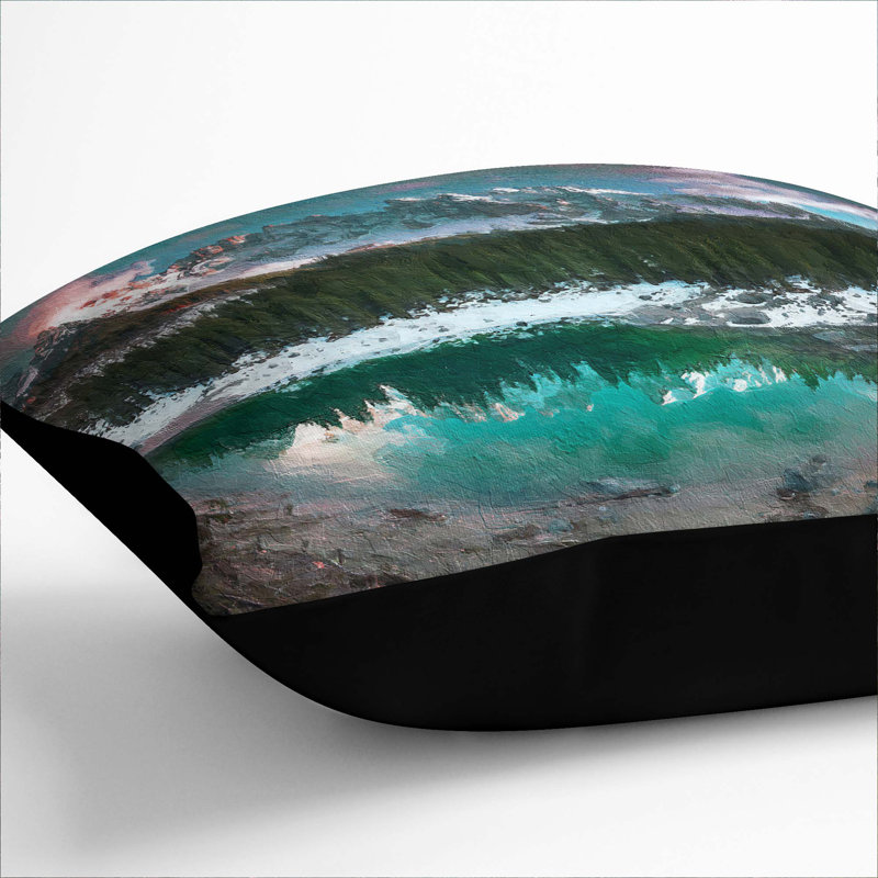 Square Cushion, 55cm H x 55cm W x 20cm D, Black