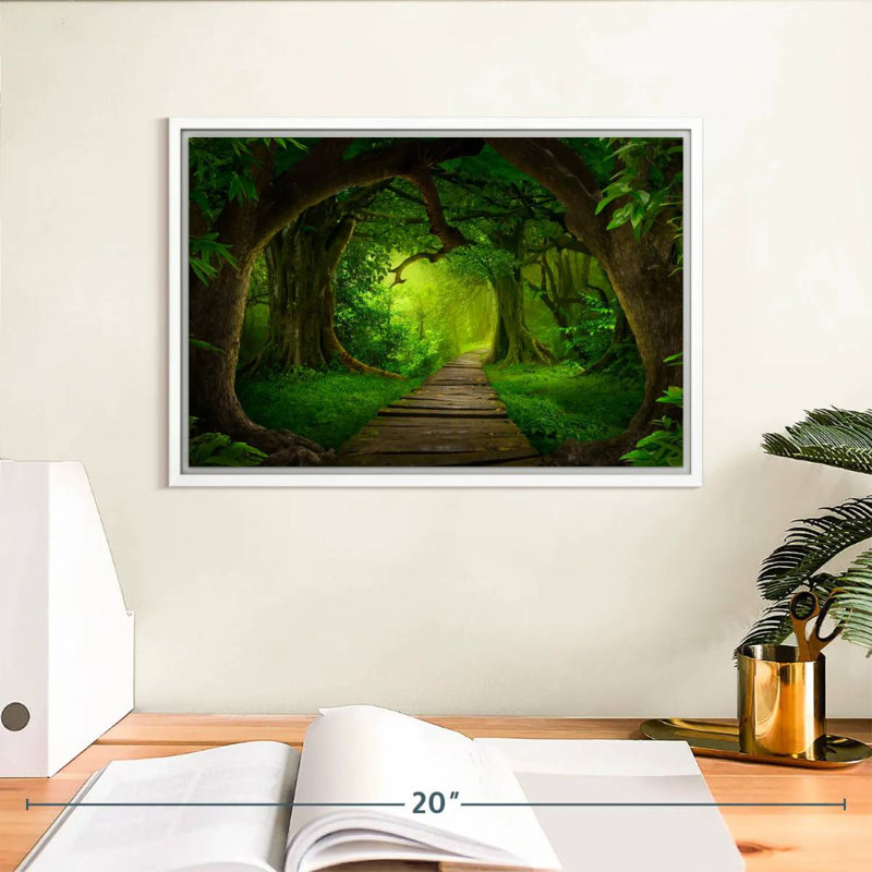 Fairyland Forest, Floating Frame White, 13" X 9"