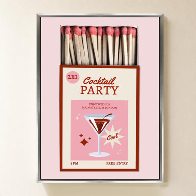 «Matchbook Party» par CAD Designs - Impression sur toile