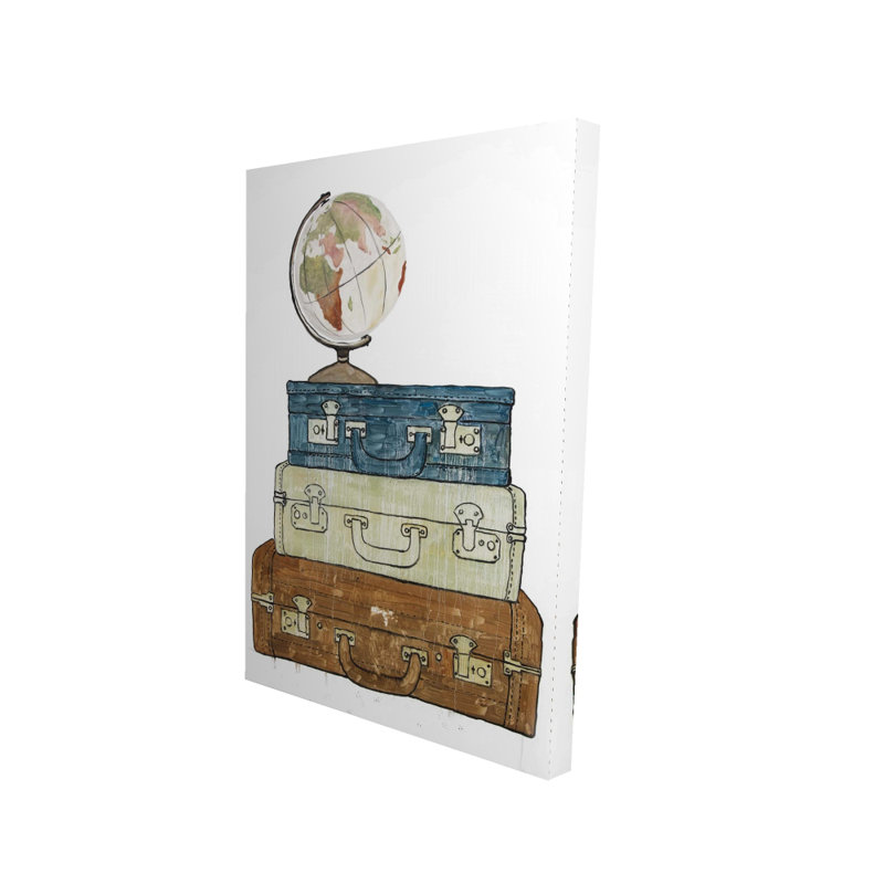 Go tour du monde - Toile de bureau pour décoration intérieure