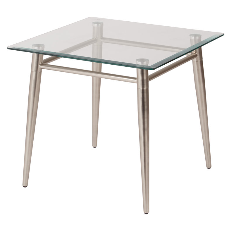 Laticia Glass Top End Table