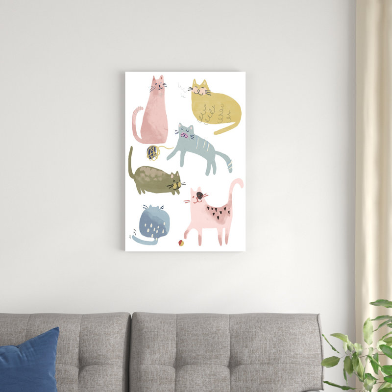 " Cat Squad I ", 30" H x 20" W x 1.25" D