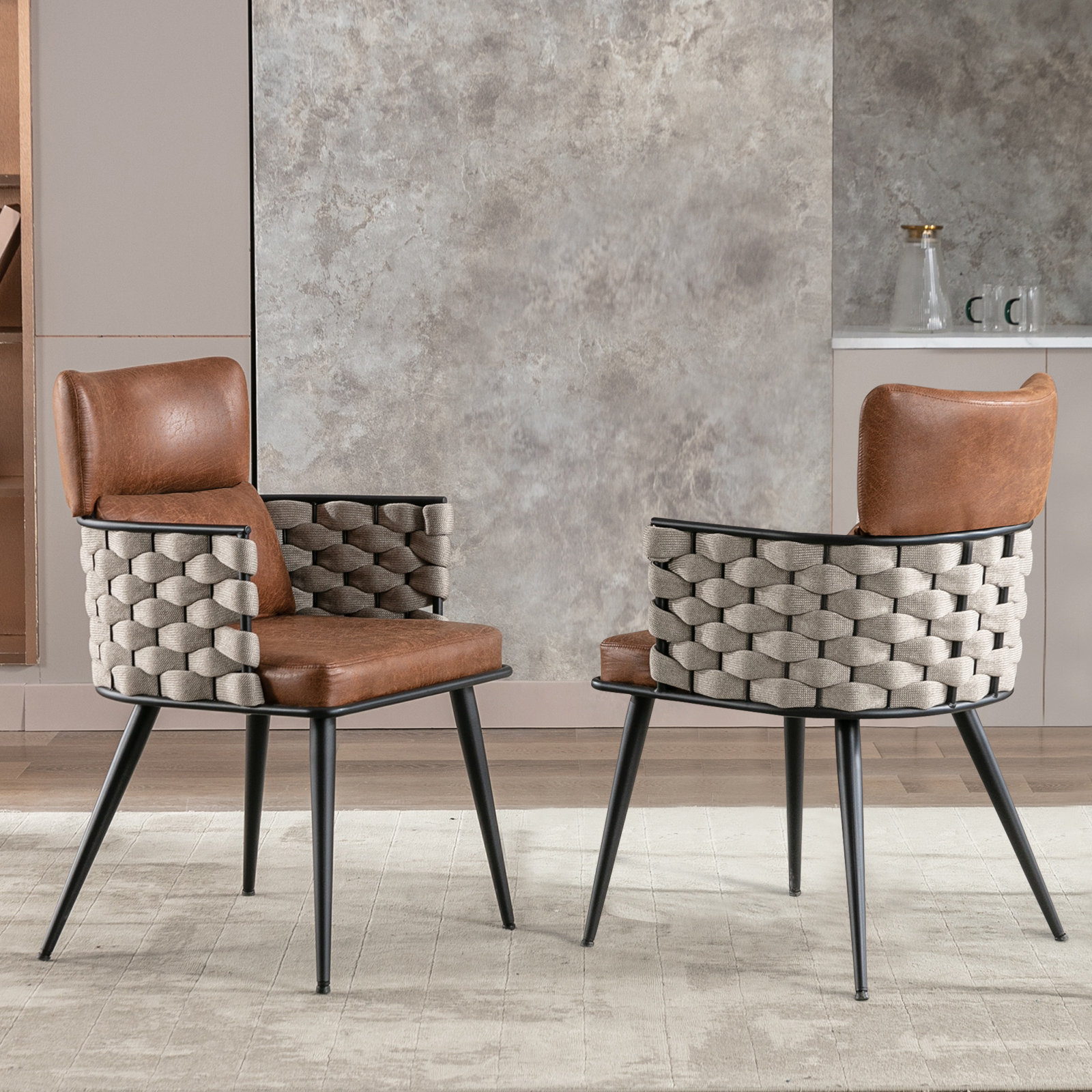 Funky upholstered dining discount chairs