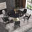 Modern Round White Pedestal Dining Table-484872851-484872848
