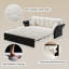 Canapé-lit escamotable, canapé-lit capitonné convertible 3-en-1-1002236623