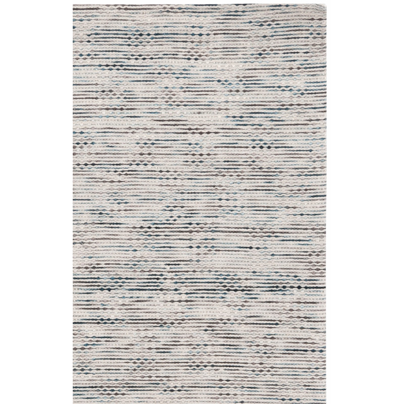 Tapis abstrait en laine / coton tissé à la main Laureldale, Rectangle 6 pi x 9 pi
